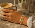 Pearls And Gold Bracelet Set Of 2