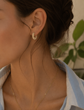 Mini Pearls Hoop Earrings
