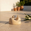 Rose Gold Crystal Cluster Ring